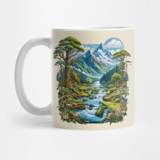 Nature's Serene Landscape Art Mug